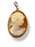 Pendant Mandile 1922 Woman Cammei  in Silver Conchiglia 2MCICM108